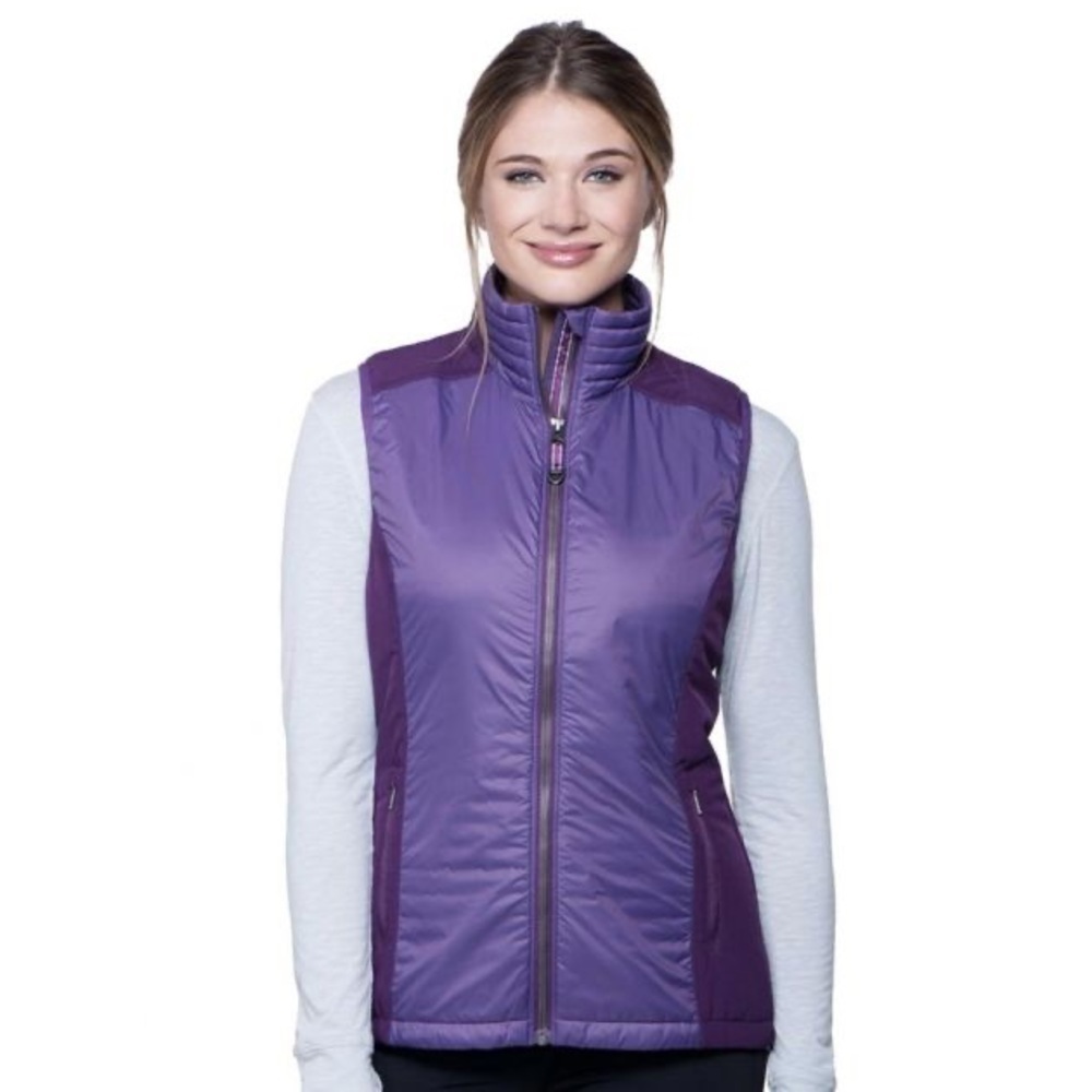 Kuhl Projekt Firefly Purple Primaloft Insulated Quilted Puffer Women’s Vest